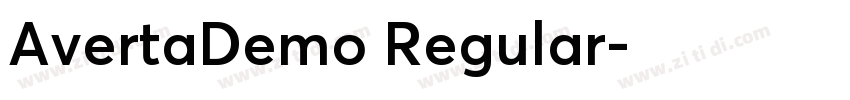 AvertaDemo Regular字体转换